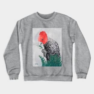 Australian Gang Gang Parrot painting Crewneck Sweatshirt